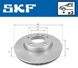 SKF VKBD 80276 V2 Disc frana