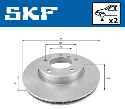 SKF VKBD 80276 V2 Disc frana foto