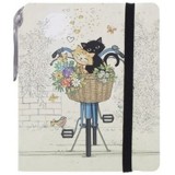Carnet A7 cu stilou Bug Art Chats Velo, Kiub