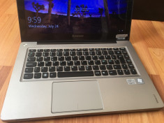 Laptop ULTRABOOK LENOVO i3 3217U, HDD 320GB + 32GB SSD, ALUMINIU foto