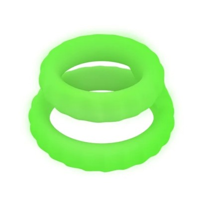 Inel Glow in the Dark Double Ring foto