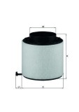 Filtru aer Audi A4 B8, A5, Q5 Motor 2.7 TDI, 3.0 SQ5 TDI quattro, 3.0 TDI, 3.0 TDI quattro, 3.0 Tfsi quattro, SQ5 TDI quattro, lungime 24 mm, 167.5