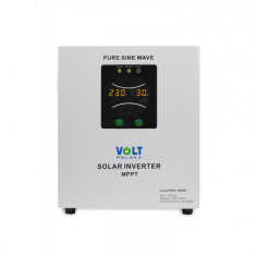 Volt Polska SINUS PRO 1000 S Solar Panel Inverter Island Powered MPPT Solar Panel Charger 12DC 230V AC 700W/1000VA Pure Tidal Wave