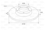 VALEO 197583 Disc frana