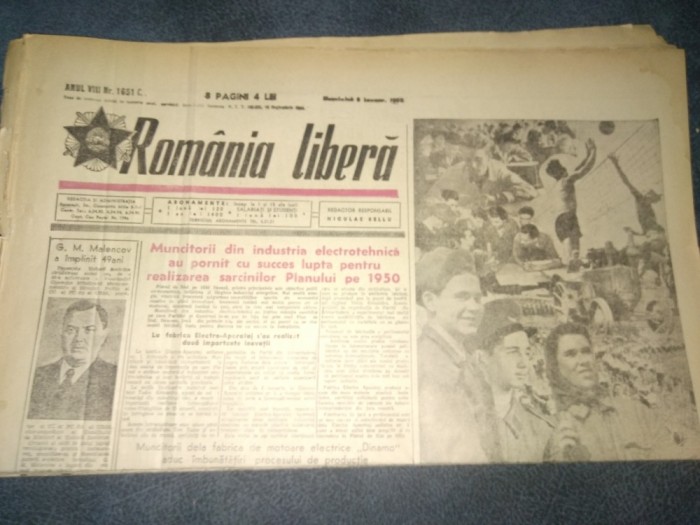 17 ZIARE ROMANIA LIBERA 1950 1951