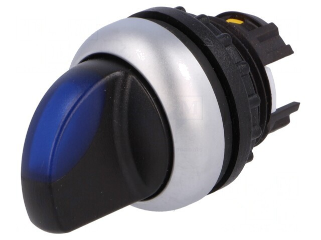 Comutator rotativ 22mm albastru IP67