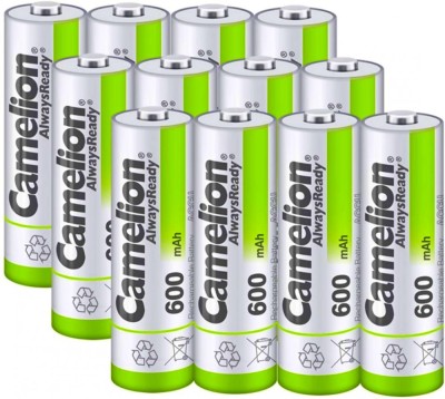 Set 12 acumulatori AA 600 mAh 1,2V Ni-Mh ready to use - Camelion foto