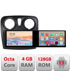 Navigatie Dacia Sandero Logan 2012-2020 Kit-sandero Edotec 2 ecrane 8 core 4+128 21.6 inch Incell android Wifi 5Ghz gps internet CarStore Technology