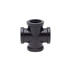 Conector tip cruce din plastic 1/2&amp;amp;quot; cu filet interior, pentru instalații de muls