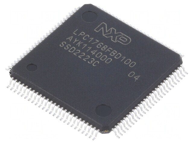Microcontroler ARM 32kB SRAM 512kB Flash LQFP100 LPC1768FBD100K