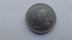 Barbados 25 centi 1996 foto