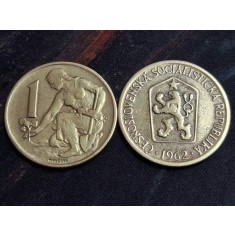 Cehoslovacia 1962 - 1 koruna, circulata