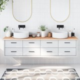 vidaXL Blat de baie, 200x60x(2-4) cm, lemn masiv netratat