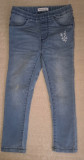 Pantaloni blugi jeans fata subtiri RESERVED albastri cu floare 2/3 ani, 2-3 ani