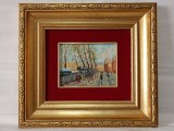 Pictura franceza de Paris, semnata, Peisaje, Ulei, Impresionism