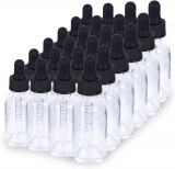 KAN 2 oz Dropper Bottle 24 Pack sticle din sticlă verde Boston 60ml cu picătură