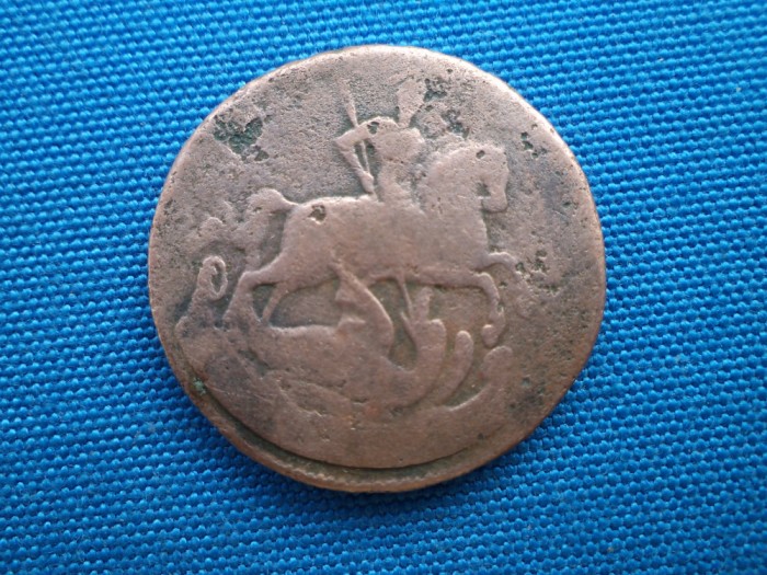 1 DENGA=1/2 KOPEICI 1760- RUSIA