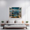 Folie imprimata color pentru decor perete locuinta, dimensiune 125 x 110cm, model: VIEW TO HAVEN 04, AVEX
