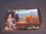 Carte Poștală Umoristică Vintage Franța &ndash; &quot;Vacanțe &icirc;n Munții Pirinei&quot;, 1970