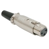 Soclu XLR &bull; 3 poliExecutie filetatacu protectie pt. cablu din cauciuc 05206, Carguard