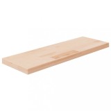 VidaXL Poliță, 60x20x2,5 cm, lemn masiv de stejar netratat
