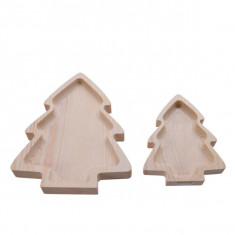 Decoratiune - Pinewood Tray Xmas Tree - mai multe modele | Kaemingk