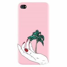 Husa silicon pentru Apple Iphone 4 / 4S, Palm Tree