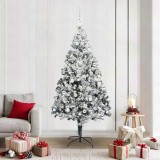 VidaXL Brad de Crăciun artificial Verde 210 cm PVC și Oțel și Plastic 3396976