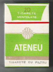 Pachet tigari de colectie Romania Ateneu mentolate sigilat( 1 ) foto