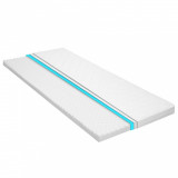 Cumpara ieftin Topper de saltea, profil tip ou cu spumă rece, 6 cm, 90x200 cm