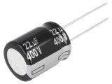 Condensator electrolitic 22uF 400V DC
