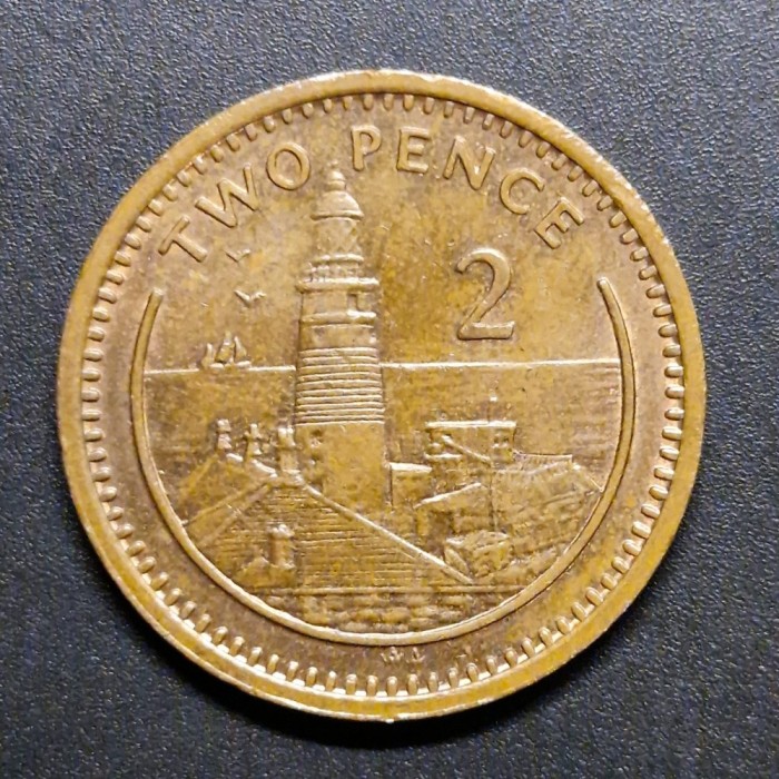 Gibraltar 2 pence 1994