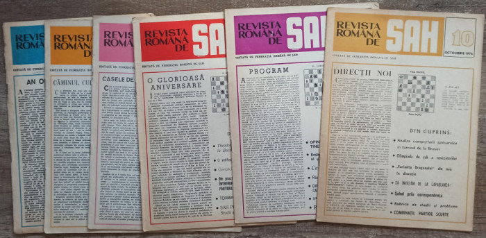 Revista Romana de Sah 1976 (6 numere)