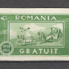 Romania.1933 Scutit de porto-Gratuit CR.414