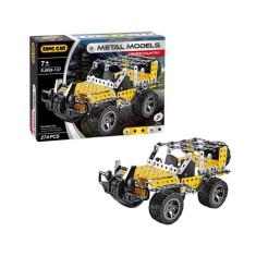 Set asamblare metalic Masina offroad 274 piese, joc educativ STEM, +7 ani