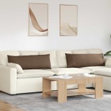 vidaXL Perne pentru canapea 2 pcs Maro 120 x 40 cm țesătură 42013786