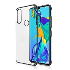 Husa Huawei P30 Lite, Clear Color Electroplating, Negru foto