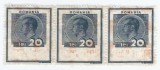 *lot 1108 cu 3 timbre fiscale de aviatie, 1936, straif, NG