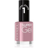 Rimmel Super Gel gel de unghii fara utilizarea UV sau lampa LED culoare 023 Grape Sorbet 12 ml