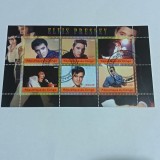 Bloc de 6 timbre &bdquo;Elvis Presley&rdquo; emis de Republica Congo &icirc;n anul 2009 CTO