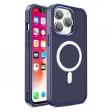 Husa MagSafe pentru Apple iPhone 15, OEM, Color Matte, Bleumarin