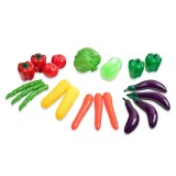 Set jucarii, Legume din plastic, 20 piese, ATU-084173, Oem