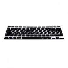 Husa pentru tastatura Apple MacBook Air 13&#039;&#039;/MacBook Pro Retina 13&#039;&#039;-15&#039;&#039; (to mid 2016), Kwmobile, Negru, Silicon, 41431.01