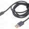 Cablu USB 2.0 BASEUS A la C 1,2m 100W negru textil