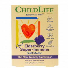 Supliment Alimentar Elderberry Super-Immune SoftMelts 27 comprimate Masticabile Secom