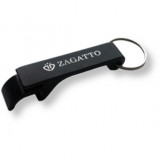 Deschizator de sticle, Zagatto&reg;, Breloc pentru chei, cu Logo, Negru