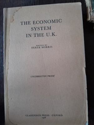 The economic system in the U.K - Derek Morris (Sistemul economic din U.K.) foto