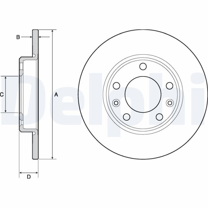 DELPHI BG4670C Disc frana