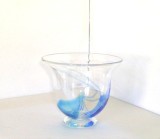 Vas bol Studio Art-Glass, suflat manual - design Gerd Eriksson, Sjalaglas Suedia