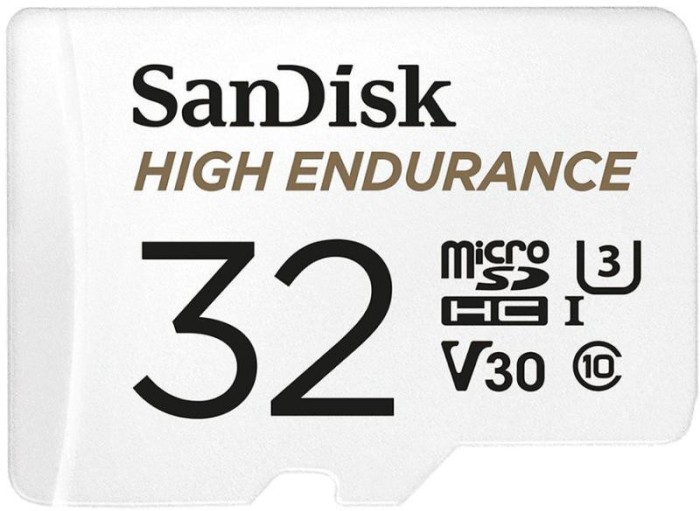 Microsdxc 32gb cl10 u3 sandisk endurance